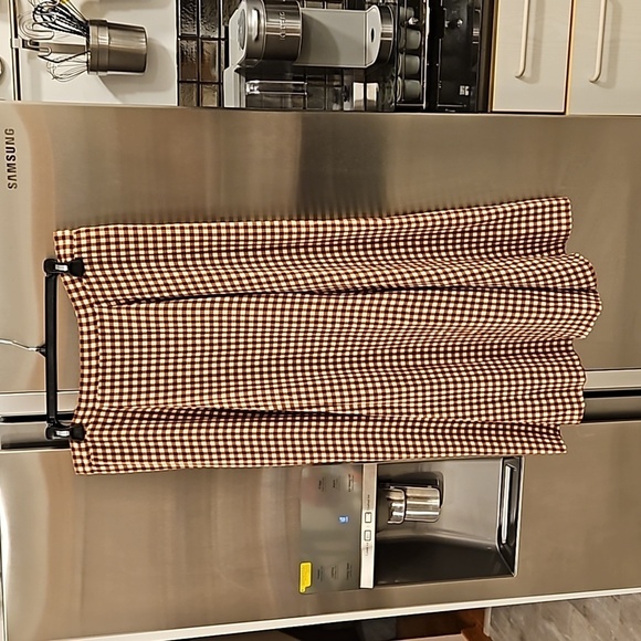 💕REFORMATION💕 Hermosa Skirt ~ Chestnut Check 12 NWOT - Picture 8 of 13